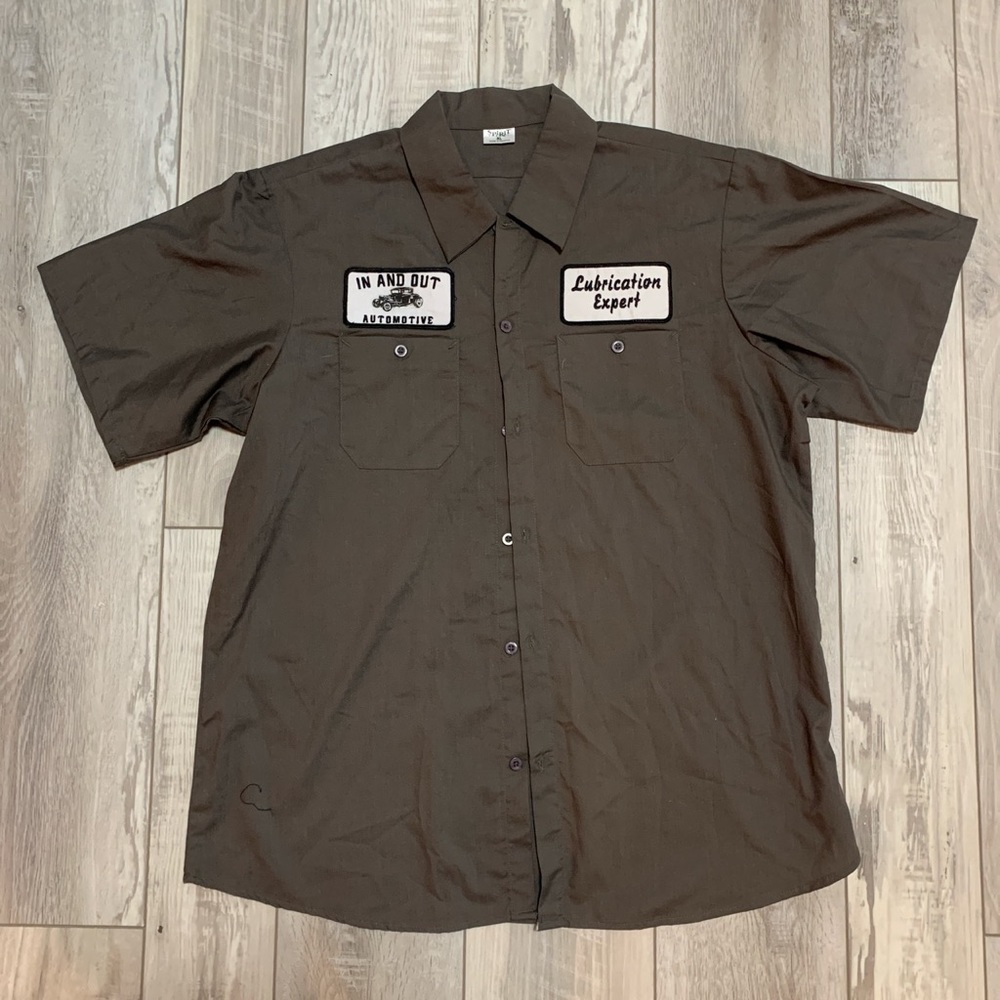 Gag Halloween Costume Auto shop shirt